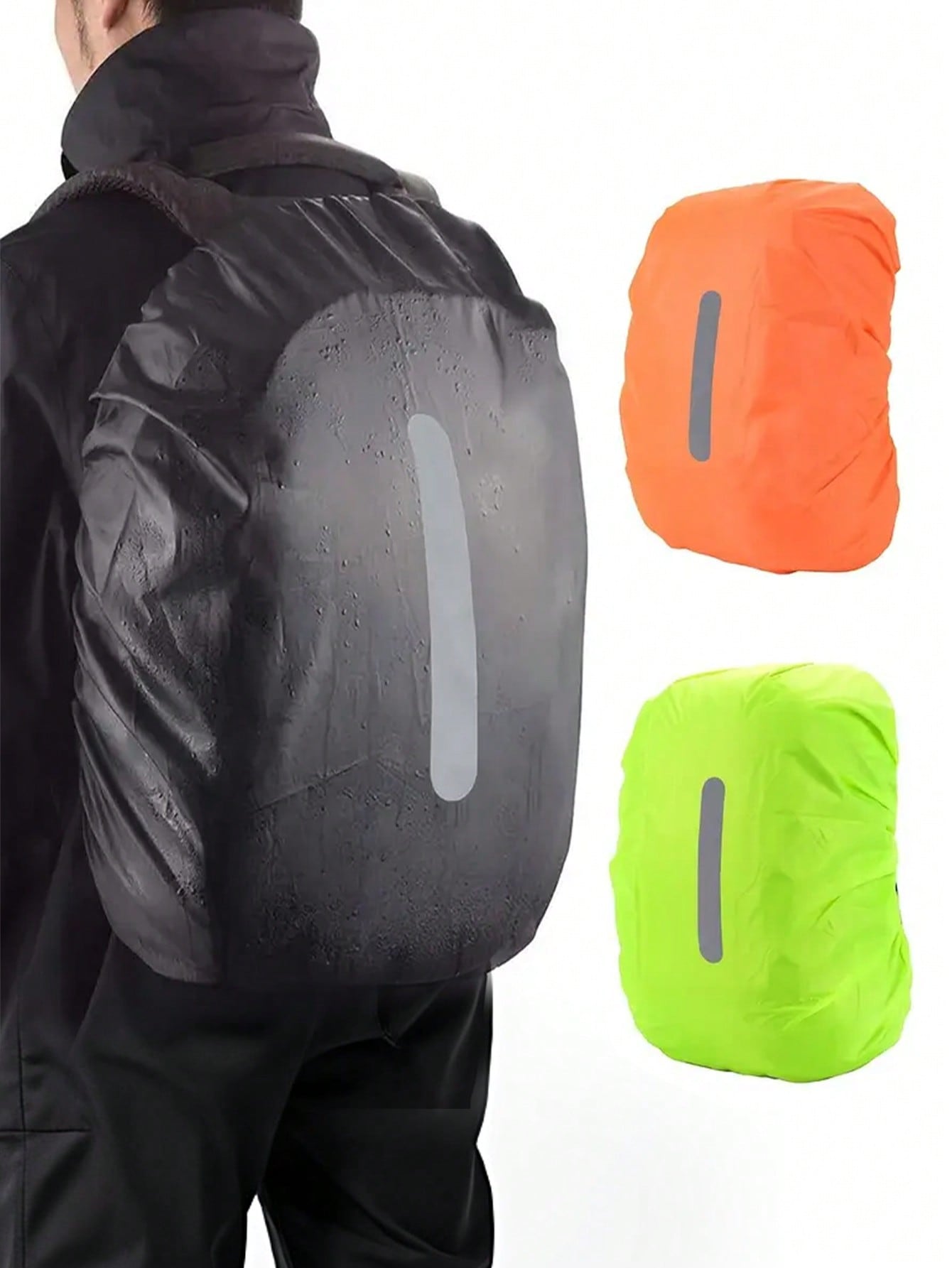 Fishing Backpack - 30-40L Backpack Rain Cover Reflective Dustproof
