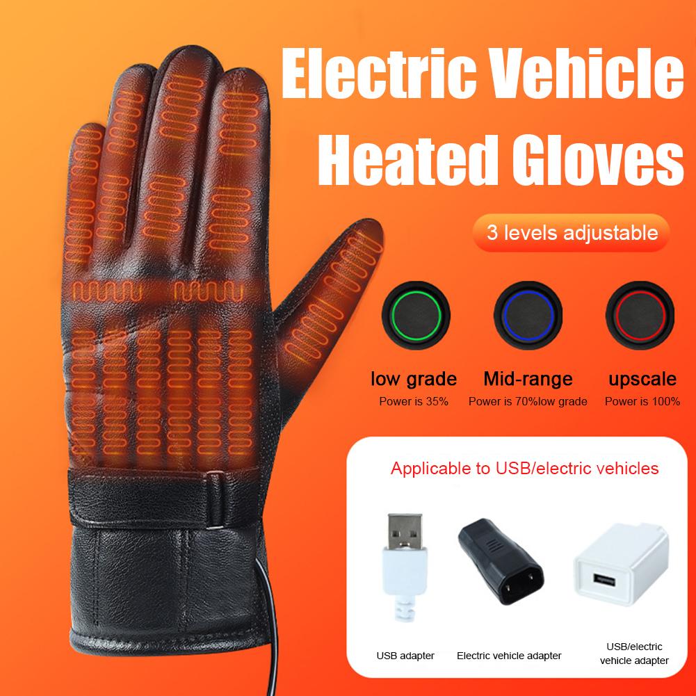Fishing Gloves - 1 Pair USB Heating Gloves Rechargeable