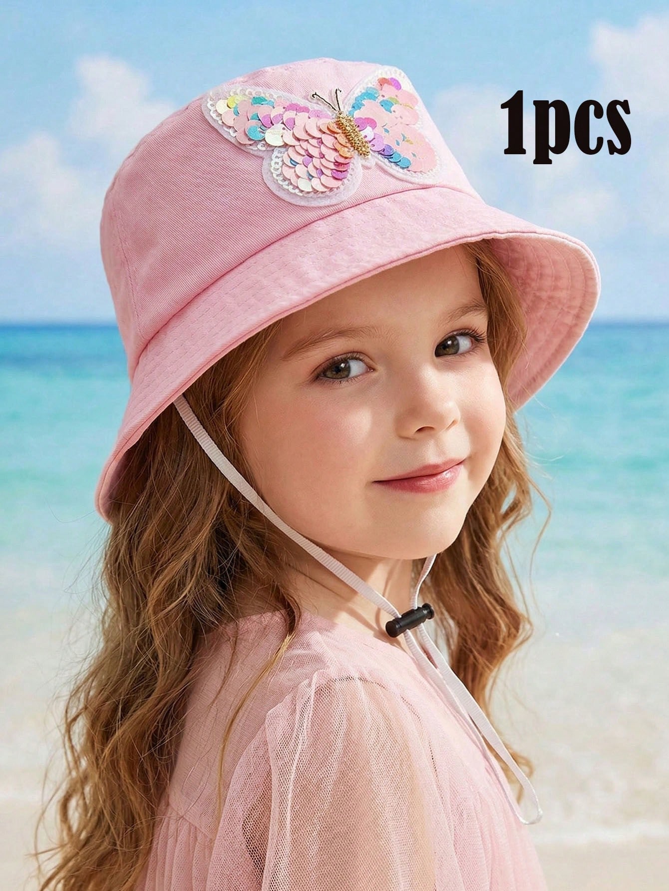 1pcs 3-8Y Girls Sequined Butte - Fishing Hat avis et prix