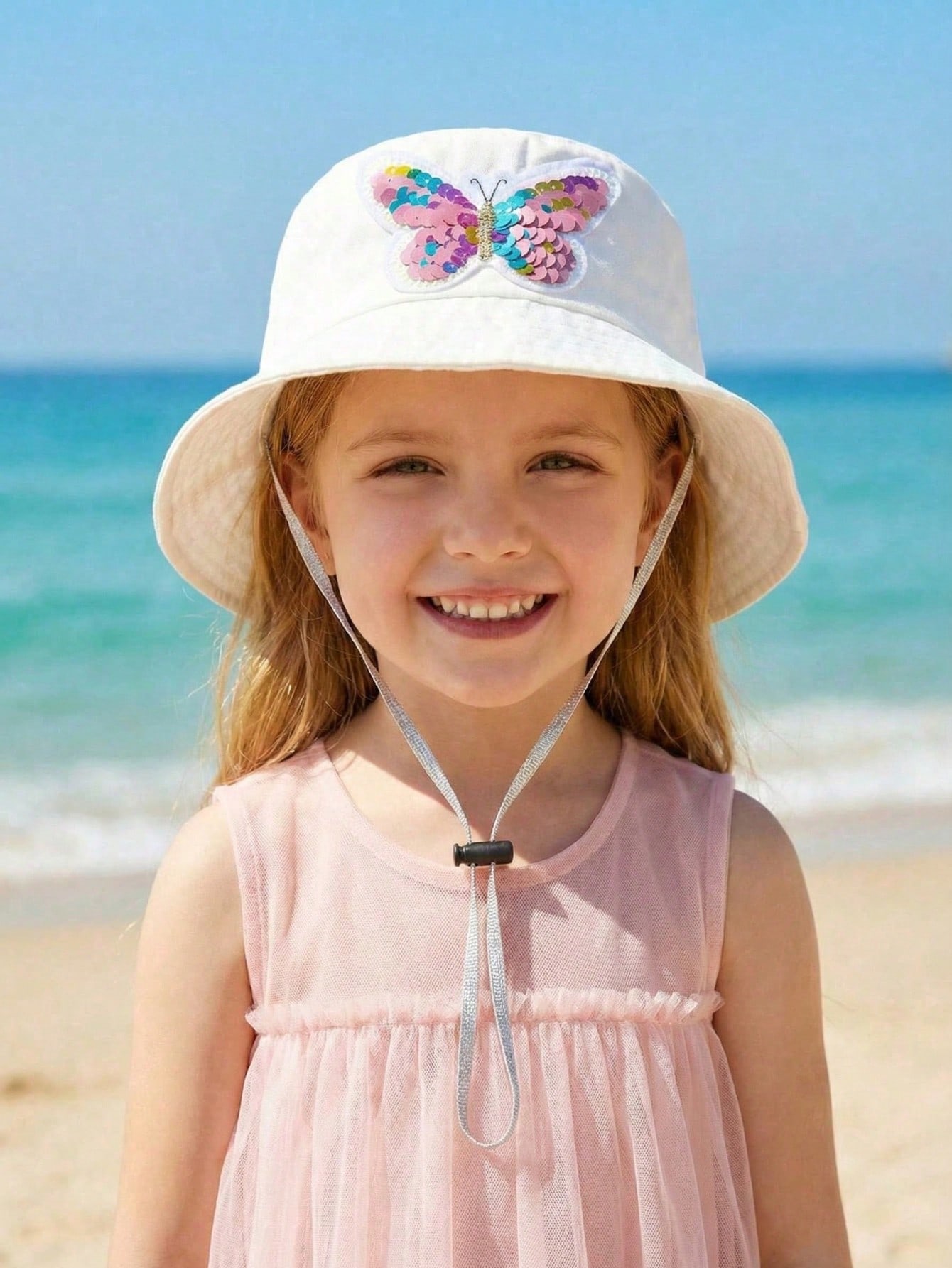1pcs 3-8Y Girls Sequined Butte - Fishing Hat avis et prix