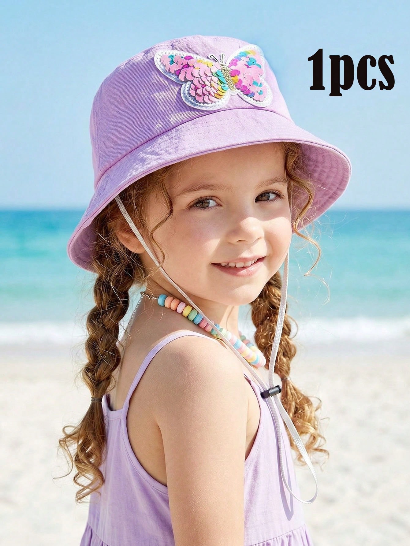 1pcs 3-8Y Girls Sequined Butte - Fishing Hat avis et prix