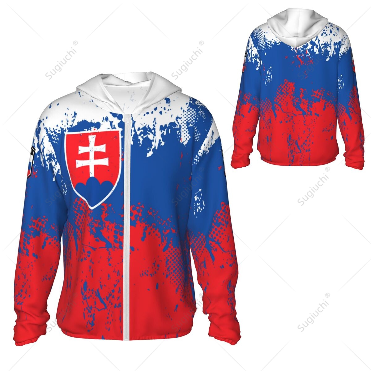 Slovakia Flag Sun Protection H - Fishing Hoodie avis et prix