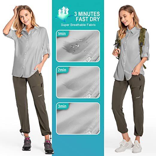Women's Long Sleeve Sun Protec - Fishing Shirt Uv Protection avis et prix