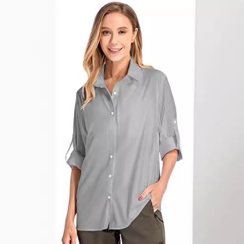 Women's Long Sleeve Sun Protec - Fishing Shirt Uv Protection avis et prix