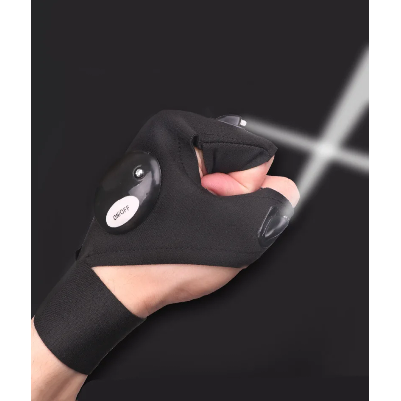 LED Half Finger Glove for Men  - Fishing Gloves avis et prix