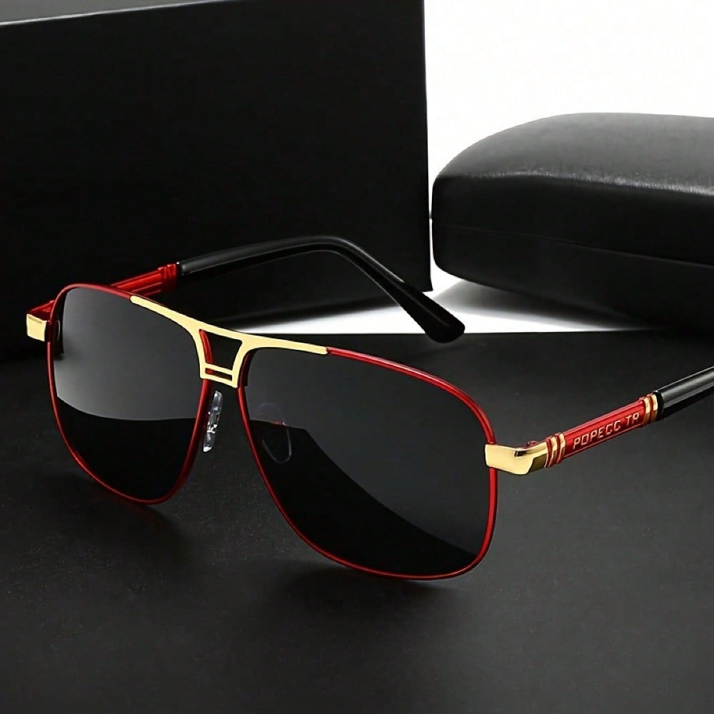 Large Metal Polarized Men And  - Fishing Sunglasses Polarized avis et prix