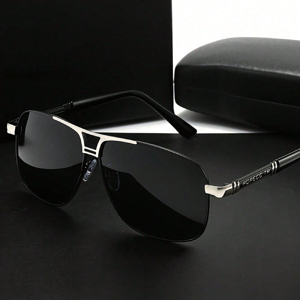Large Metal Polarized Men And  - Fishing Sunglasses Polarized avis et prix