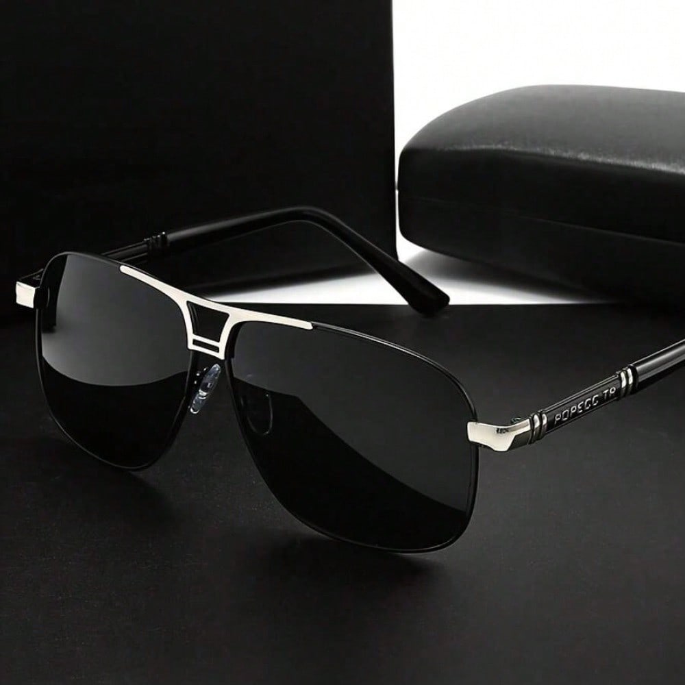 Large Metal Polarized Men And  - Fishing Sunglasses Polarized avis et prix