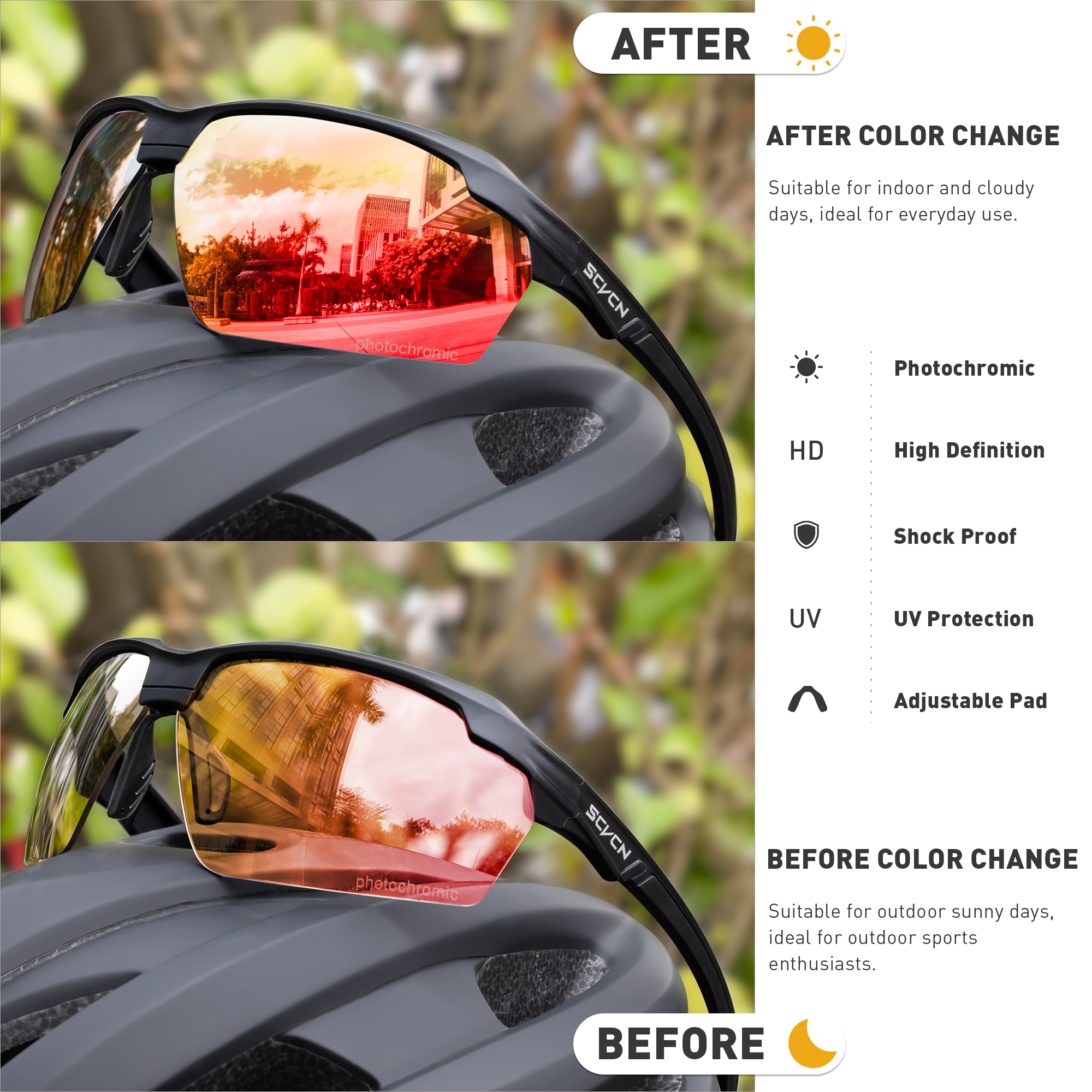 SCVCN Camping Goggles Women Sp - Fishing Sunglasses Polarized avis et prix