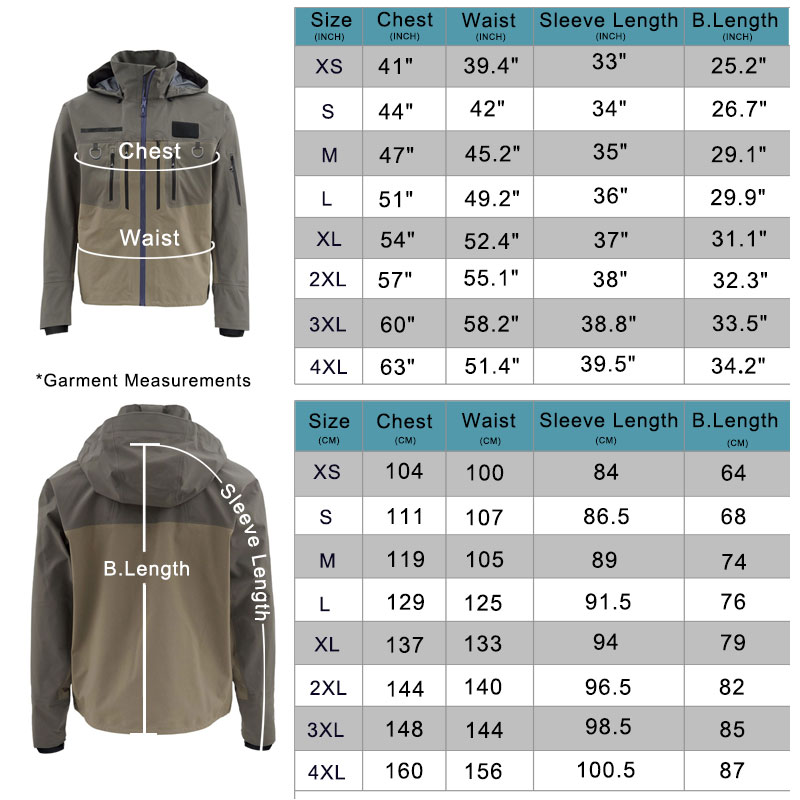Fishing Wading Jackets 4-Ply B - Fishing Jacket Waterproof avis et prix