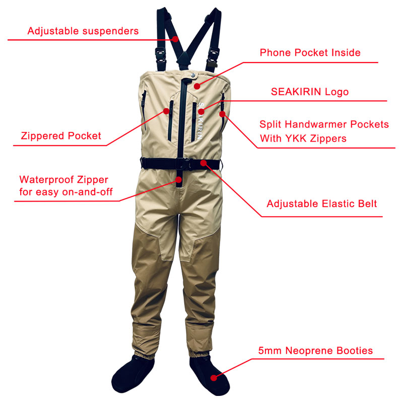 Zip-front Breathable Stout Che - Fishing Waders avis et prix