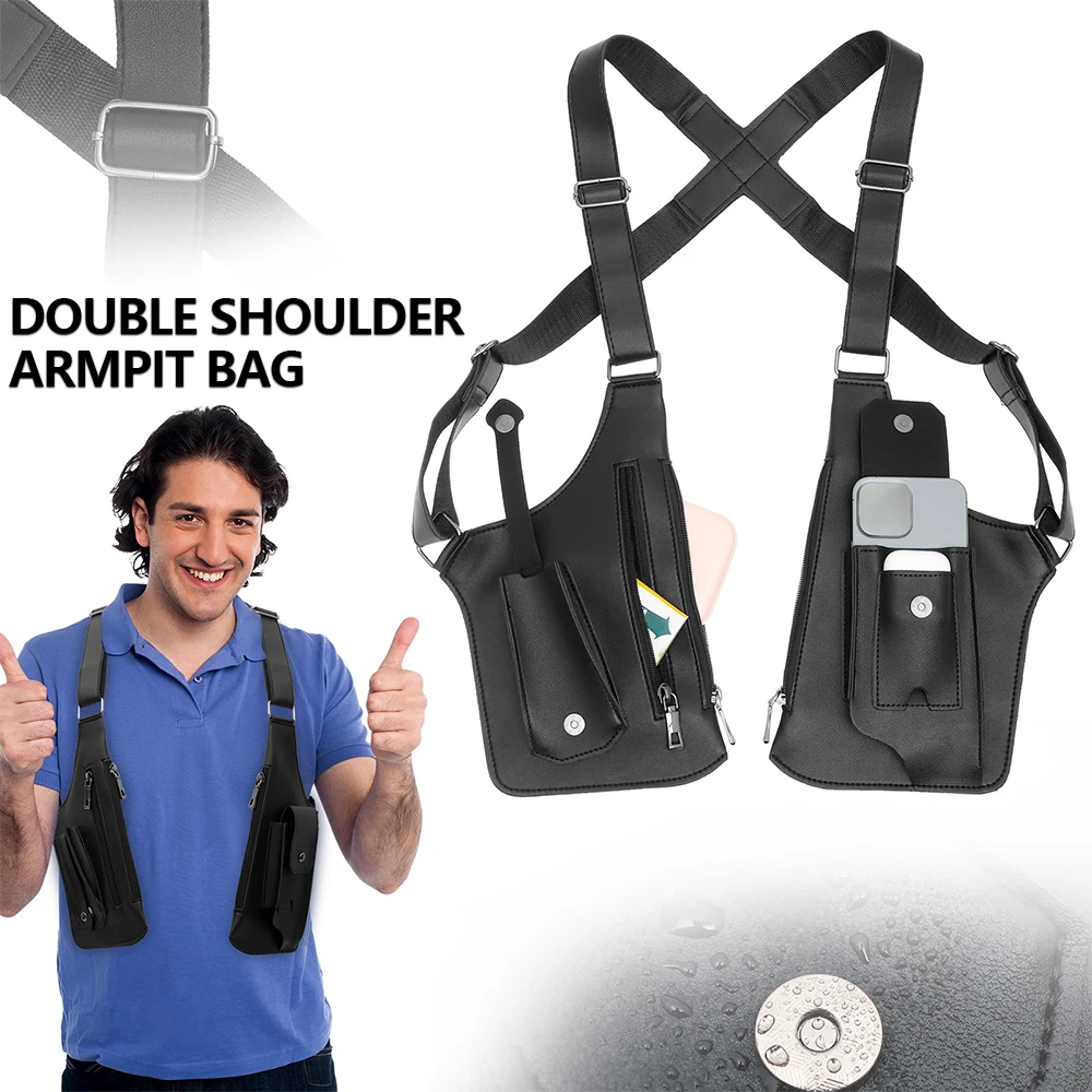 Underarm Anti Theft Bag PU Dou - Fishing Bag Waterproof avis et prix