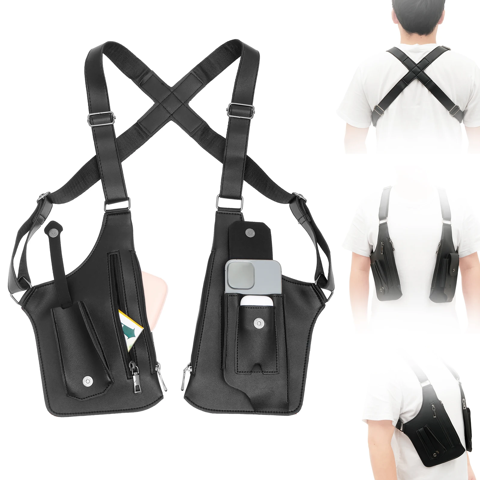 Underarm Anti Theft Bag PU Dou - Fishing Bag Waterproof avis et prix