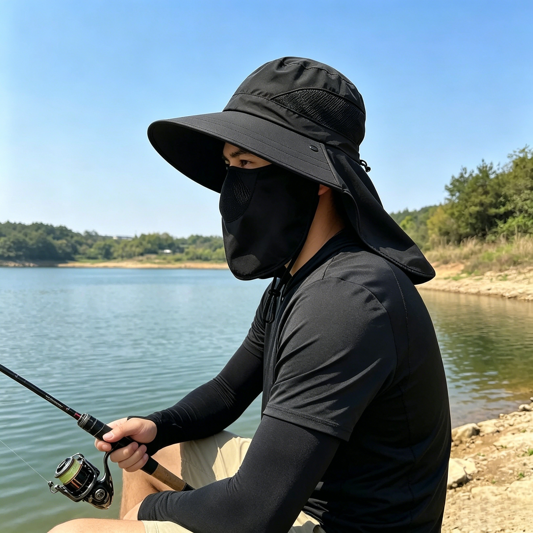 Full Face Neck Coverage Sun Ha - Fishing Hat avis et prix