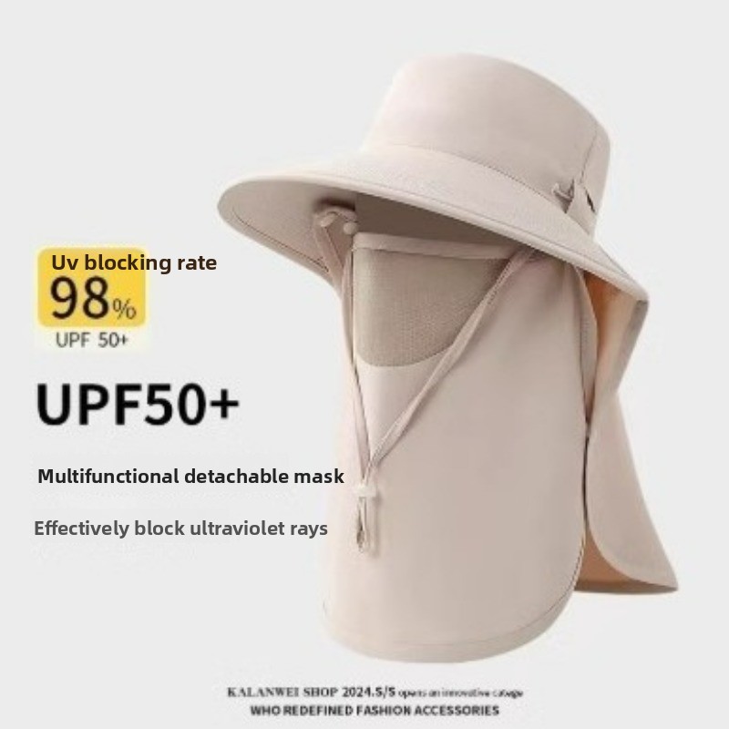 Full Coverage Sun Hat with Fac - Fishing Mask Sun Protection avis et prix