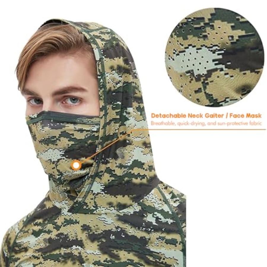 UPF 50+ Fishing Hoodie with Ne - Fishing Hoodie avis et prix