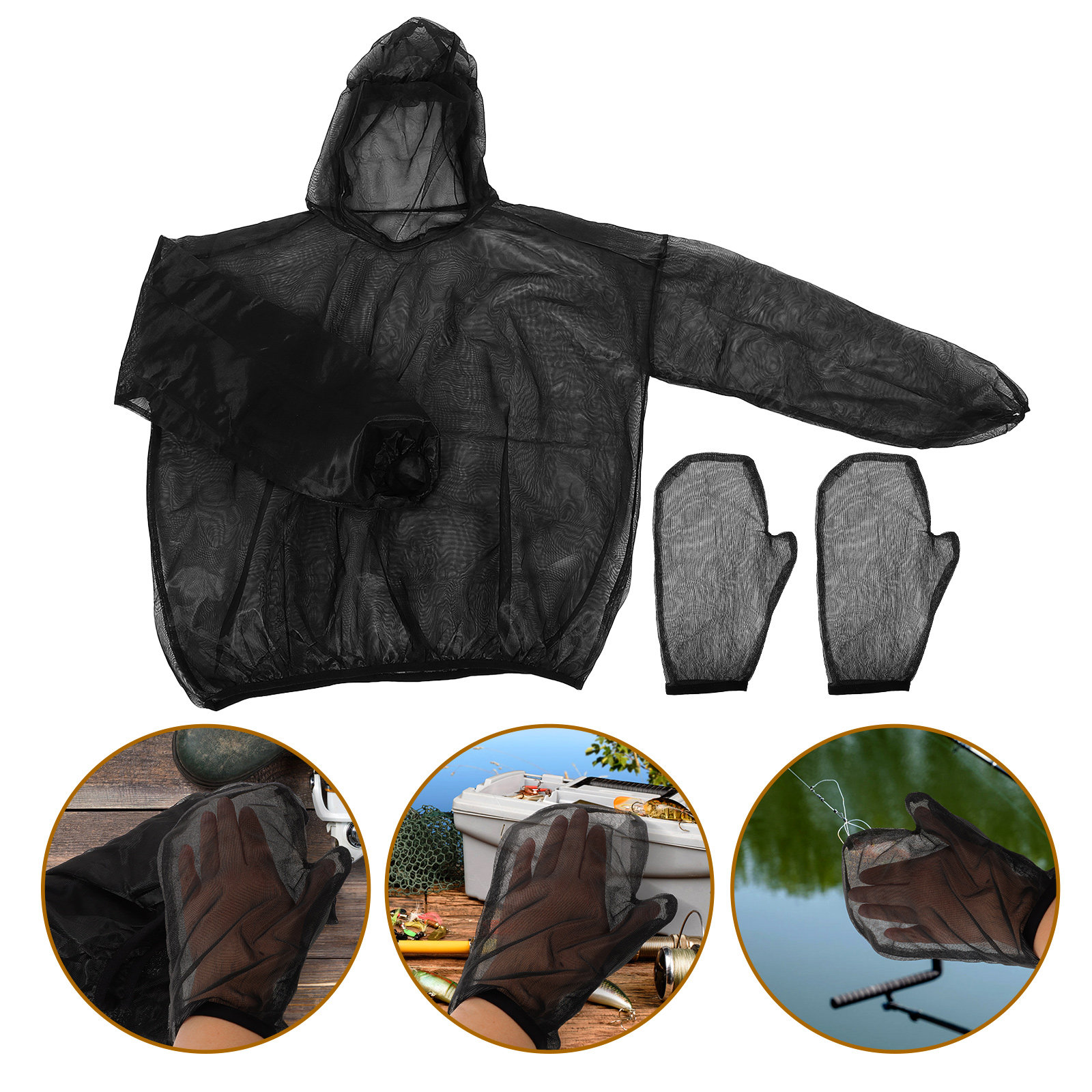 1Set Mosquito Proof Clothing G - Fishing Gloves avis et prix