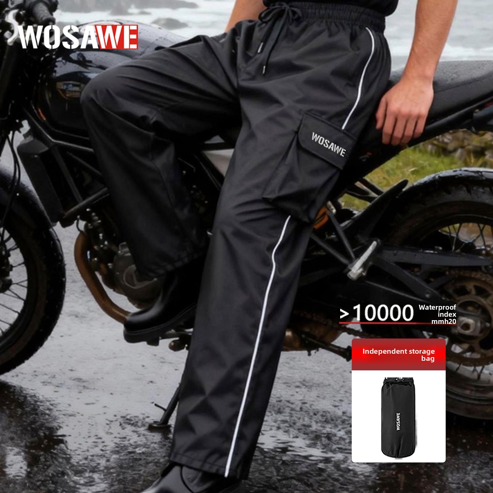 WOSAWE Motorcycle Rain Pants R - Fishing Rain Suit avis et prix