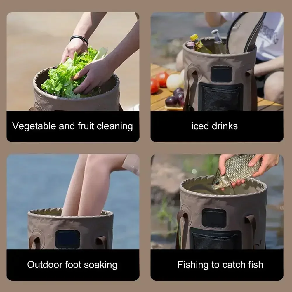 25L Portable Foldable Bucket B - Fishing Bag Waterproof avis et prix