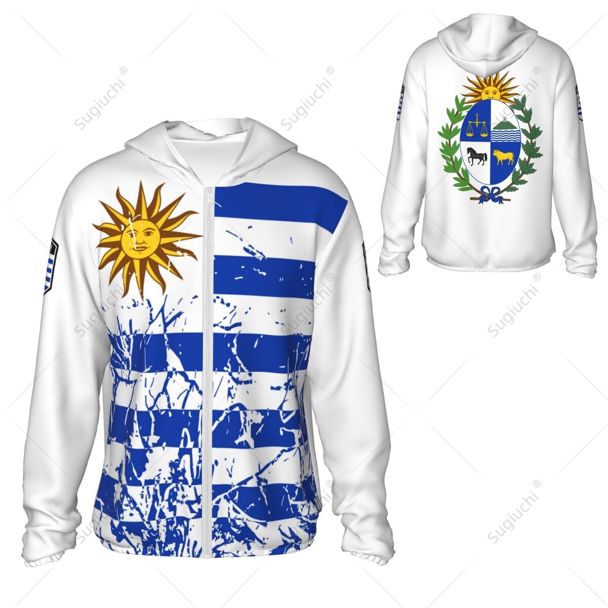 Uruguay Flag Sun Protection Ho - Fishing Hoodie avis et prix