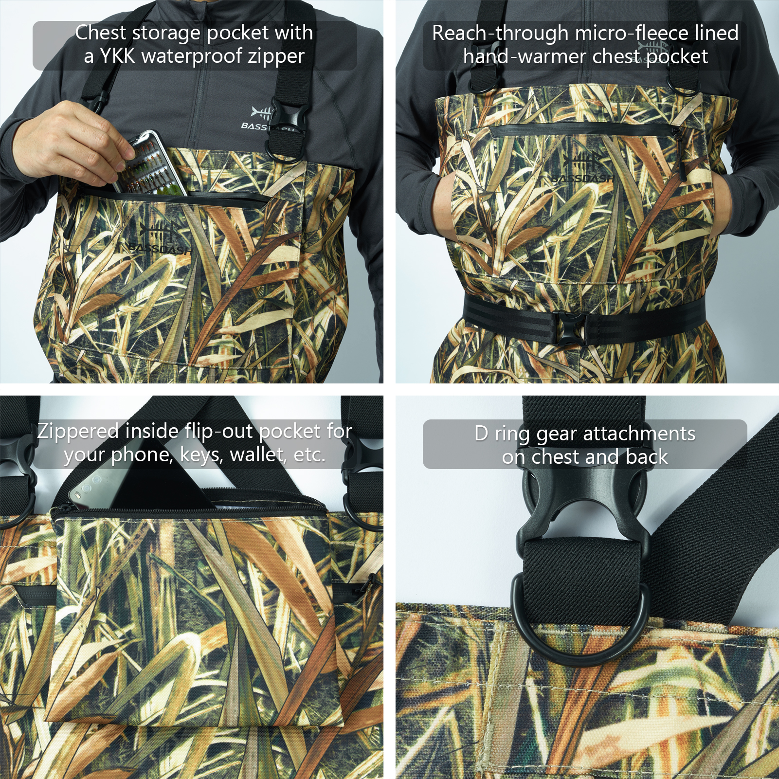BASSDASH Men Women Boot Foot W - Fishing Waders avis et prix