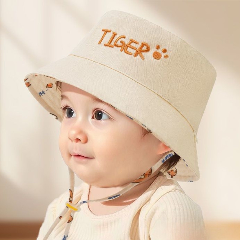 Letter Embroidered Baby Bucket - Fishing Hat avis et prix