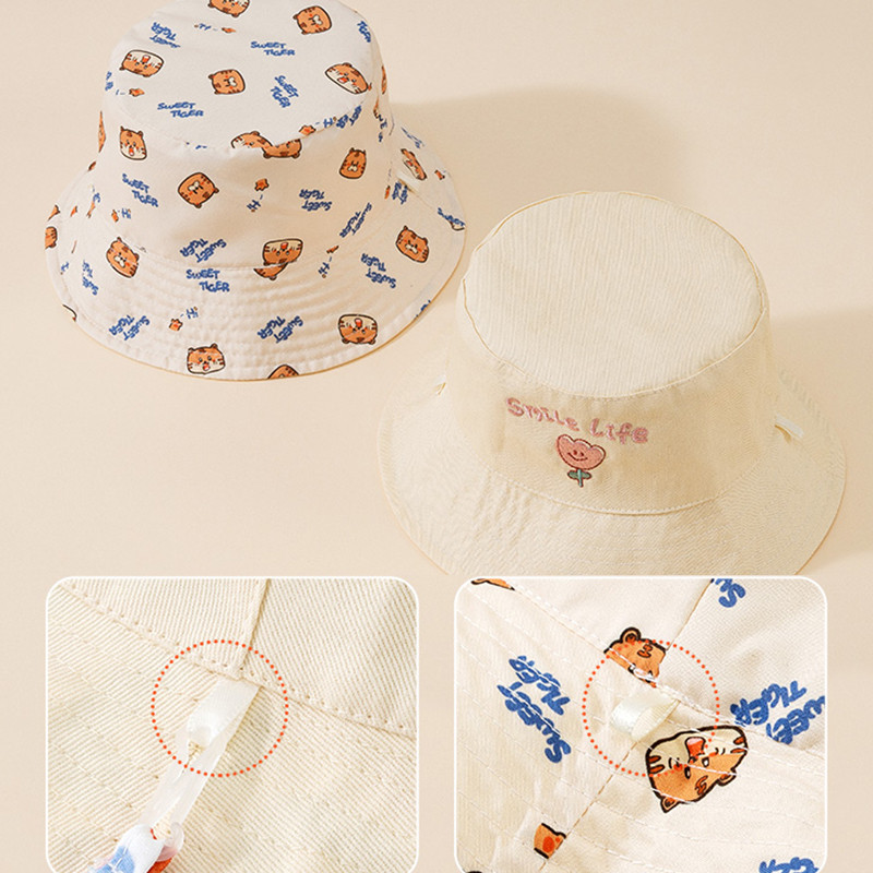 Letter Embroidered Baby Bucket - Fishing Hat avis et prix