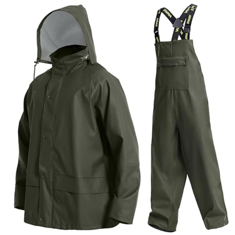 Mens PRO Workwear 3-Piece Wate - Fishing Jacket Waterproof avis et prix