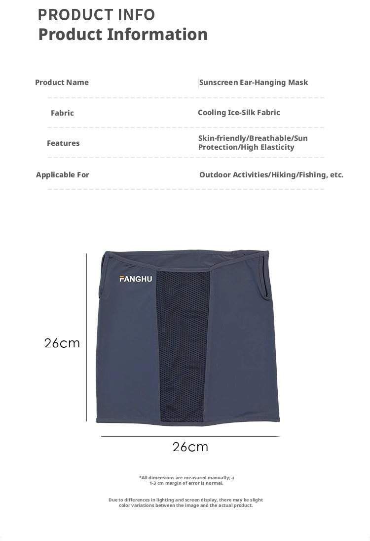 1 piece of summer ice silk ant - Fishing Mask Sun Protection avis et prix