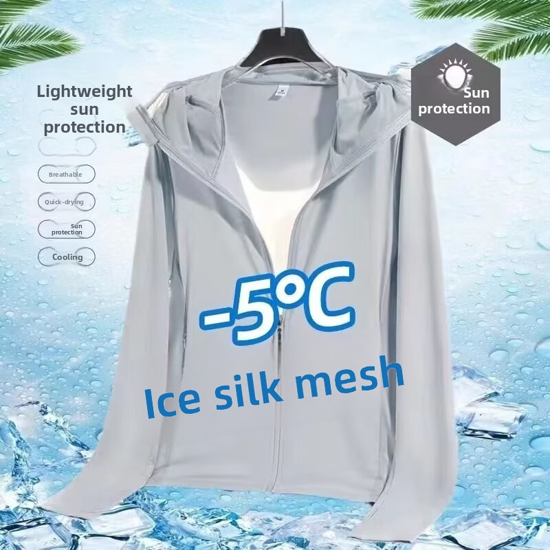 Ice Silk Men's Summer Thin Air - Fishing Shirt Uv Protection avis et prix