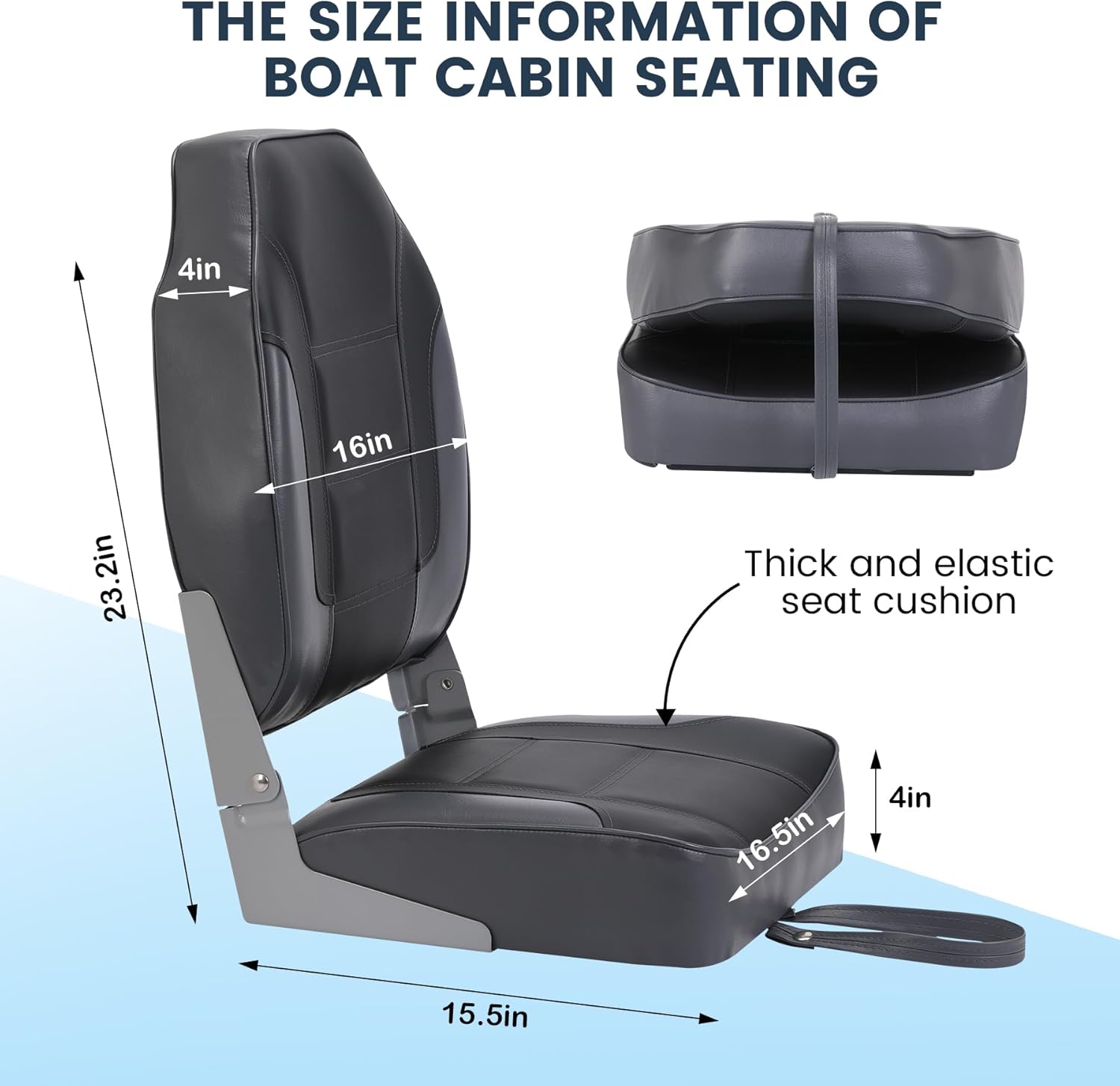 2 Pack Folding Boat Seats, Hig - Fishing Backpack avis et prix