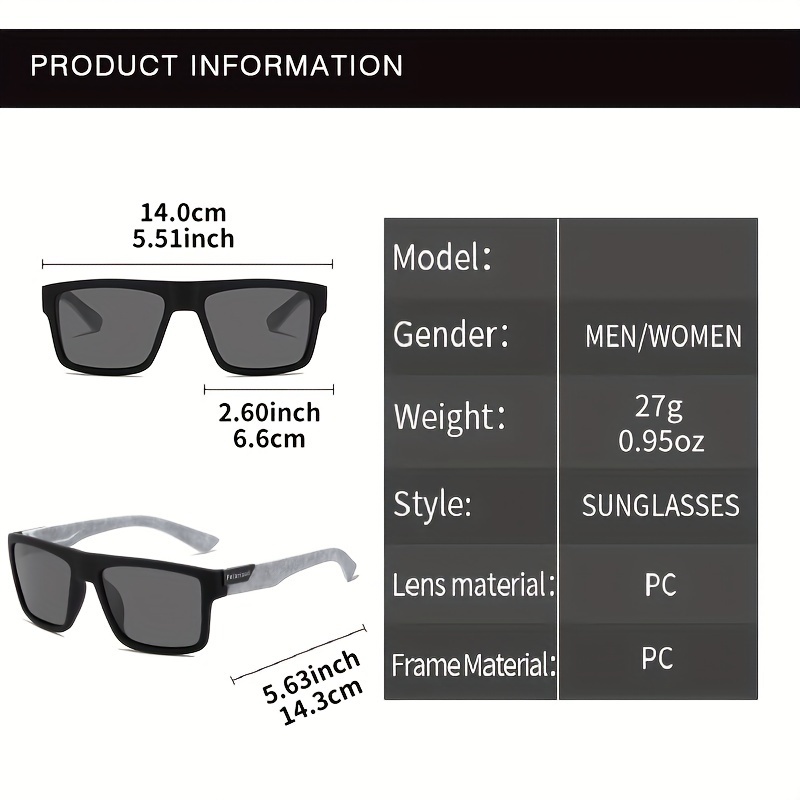 Fashion Travel Square Polarize - Fishing Sunglasses Polarized avis et prix