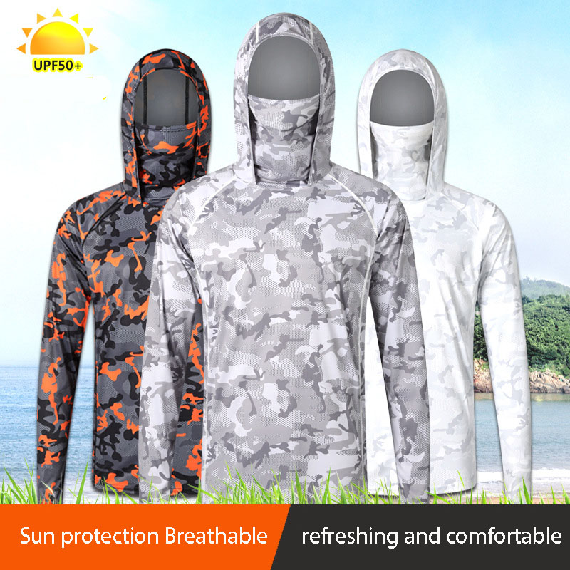 Camouflage Fishing T-shirt wit - Fishing Shirt Uv Protection avis et prix