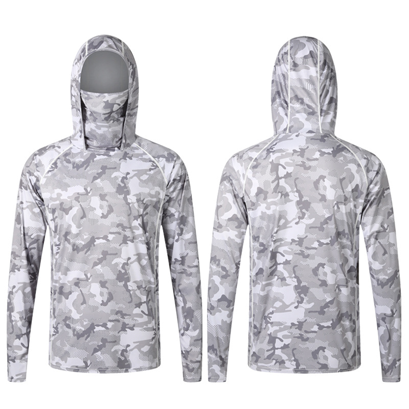 Camouflage Fishing T-shirt wit - Fishing Shirt Uv Protection avis et prix