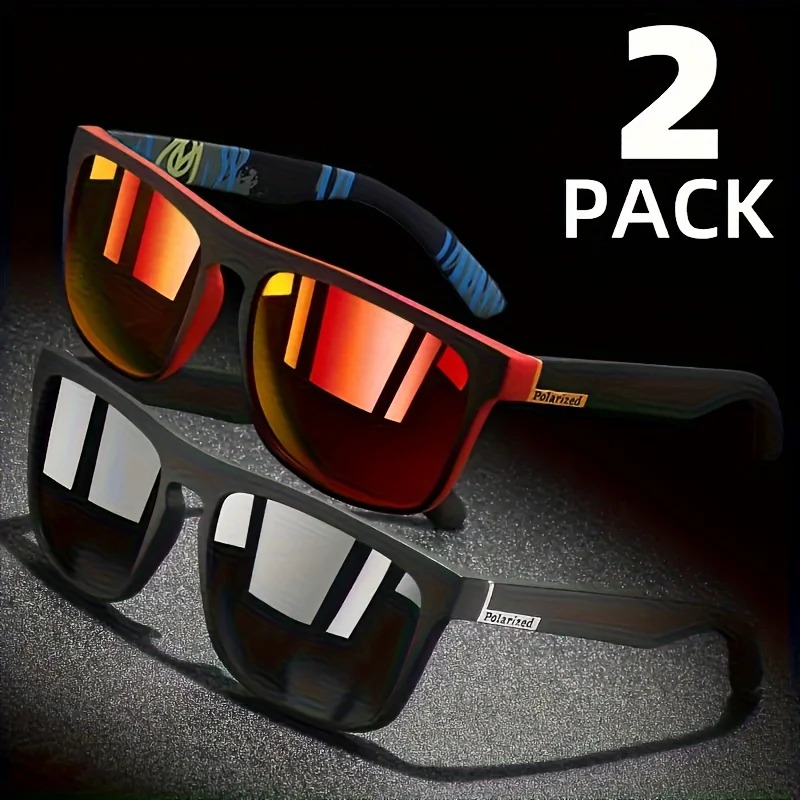 1/2pcs Square Sport Sunglasses - Fishing Sunglasses Polarized avis et prix
