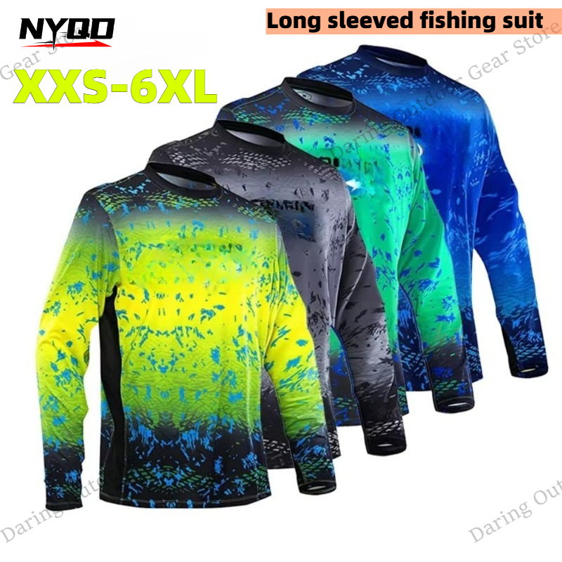 Men's Long Sleeve UPF 50+ Fish - Fishing Shirt Uv Protection avis et prix