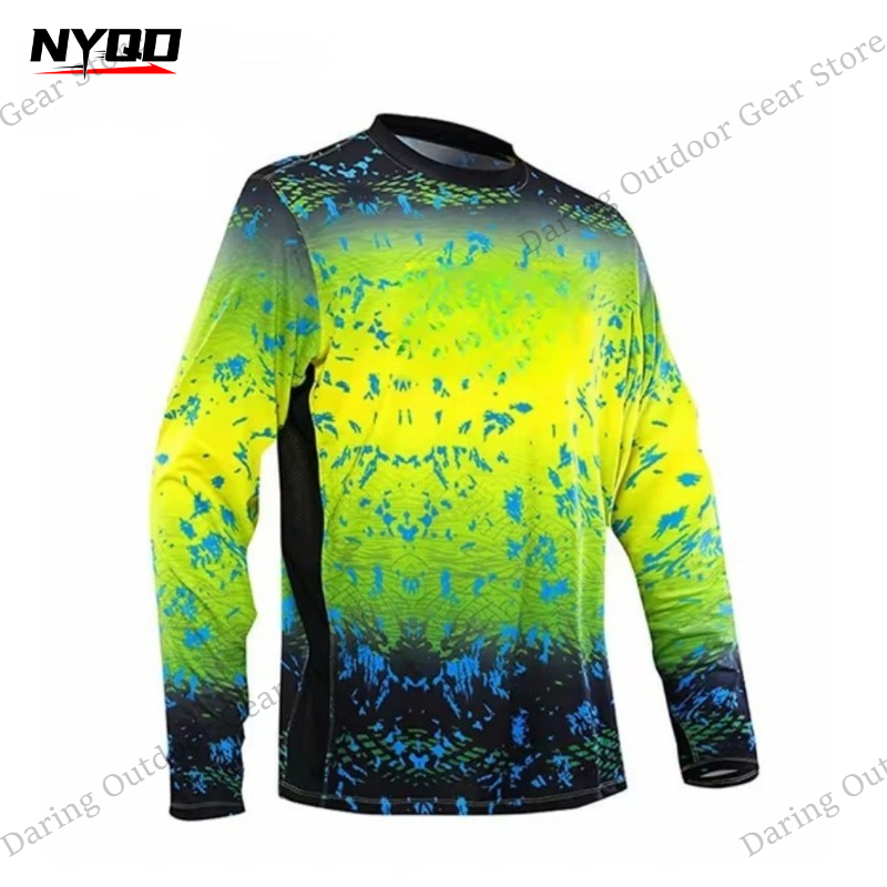 Men's Long Sleeve UPF 50+ Fish - Fishing Shirt Uv Protection avis et prix