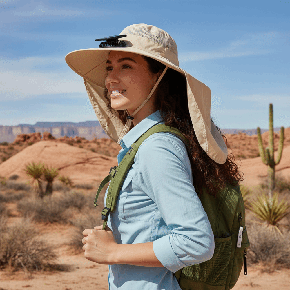 Gift UPF50+ Solar Fan Hat Wate - Fishing Hat avis et prix