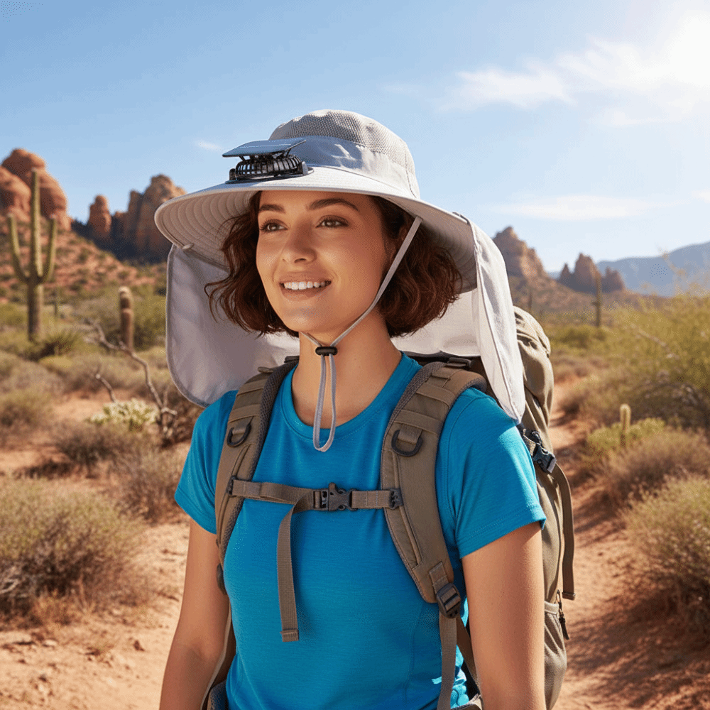Gift UPF50+ Solar Fan Hat Wate - Fishing Hat avis et prix