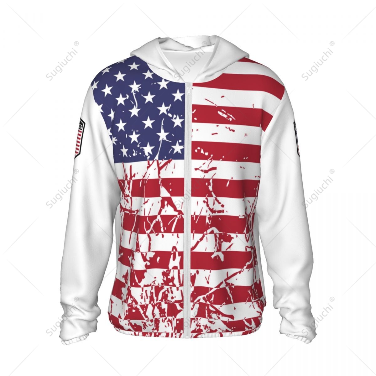 United States Flag Sun Protect - Fishing Hoodie avis et prix