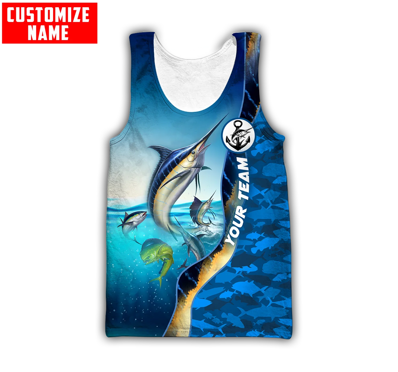 Custom name Mahi mahi fishing  - Fishing Vest avis et prix