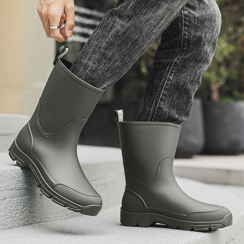 Unisex Rain Boots Fashion Mid- - Fishing Boots avis et prix