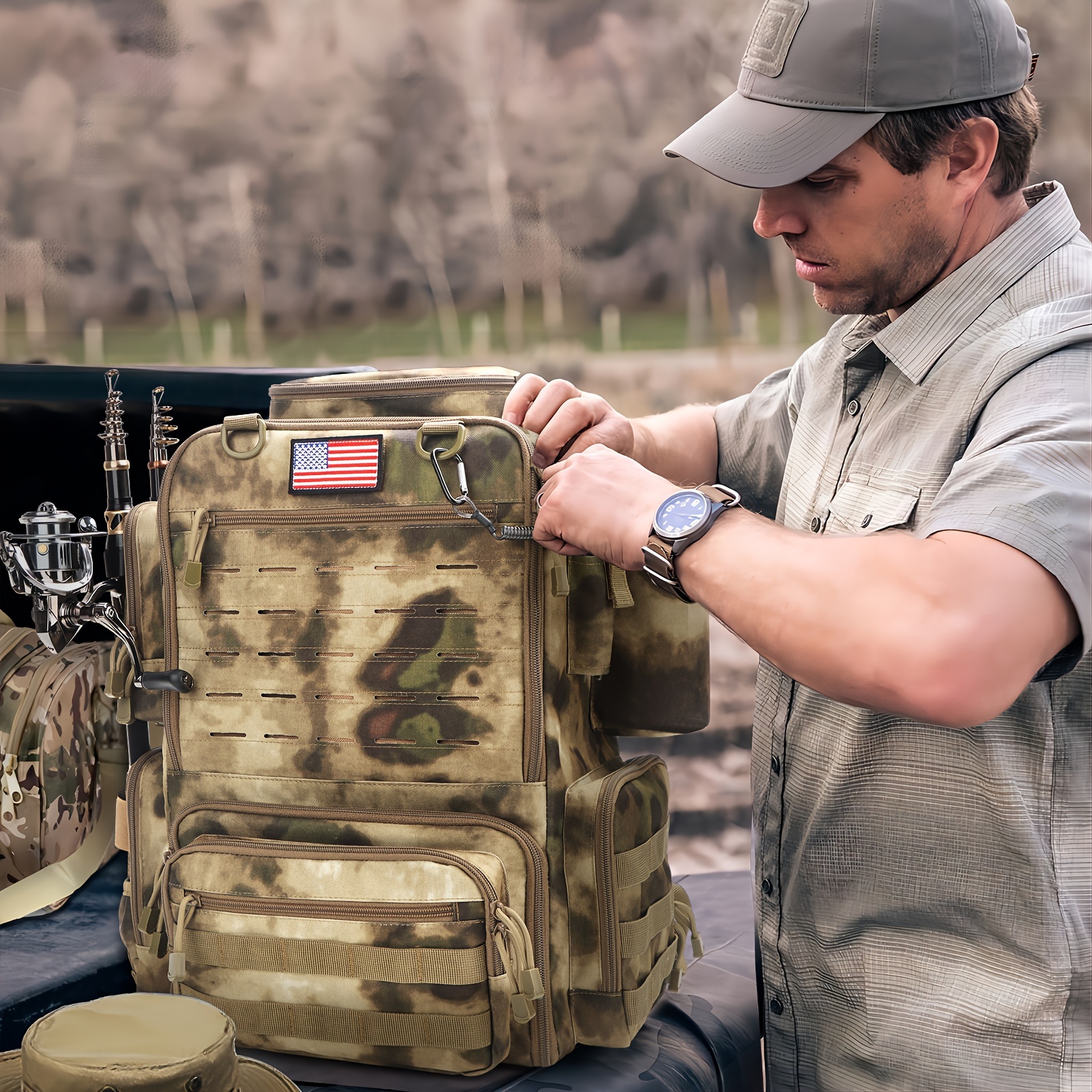A Spacious 11.89gal Fishing Ba - Fishing Backpack avis et prix