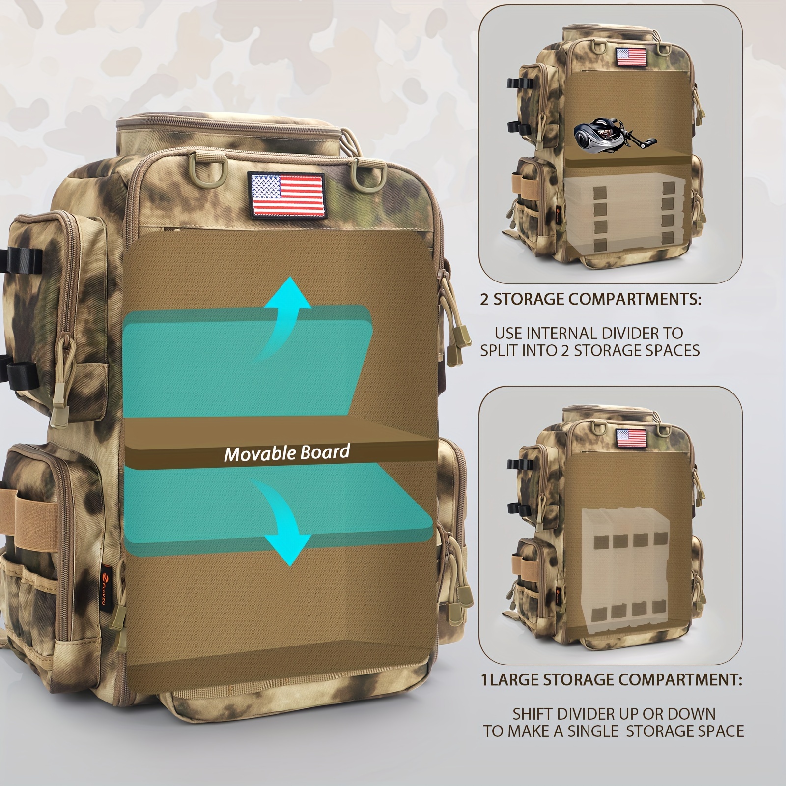 A Spacious 11.89gal Fishing Ba - Fishing Backpack avis et prix