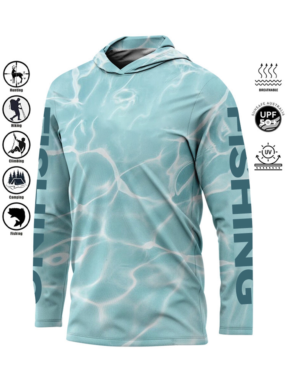 MALFC Hood Fishing Shirt Fishi - Fishing Shirt Uv Protection avis et prix