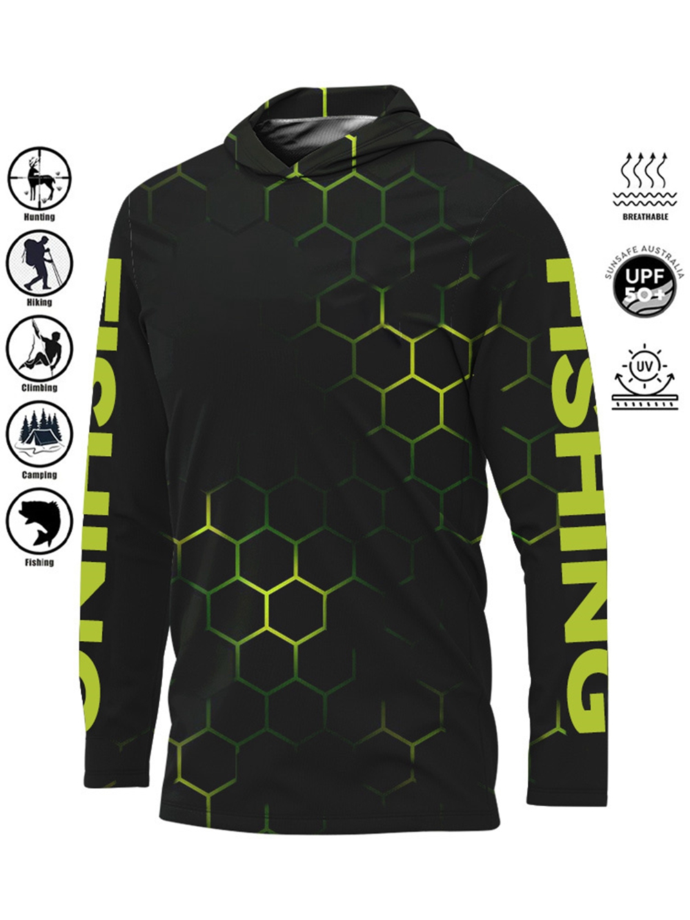 MALFC Hood Fishing Shirt Fishi - Fishing Shirt Uv Protection avis et prix