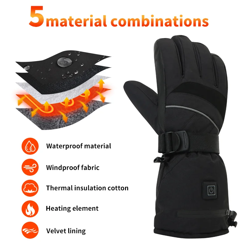 USB Rechargeable Heated Motorc - Fishing Gloves avis et prix