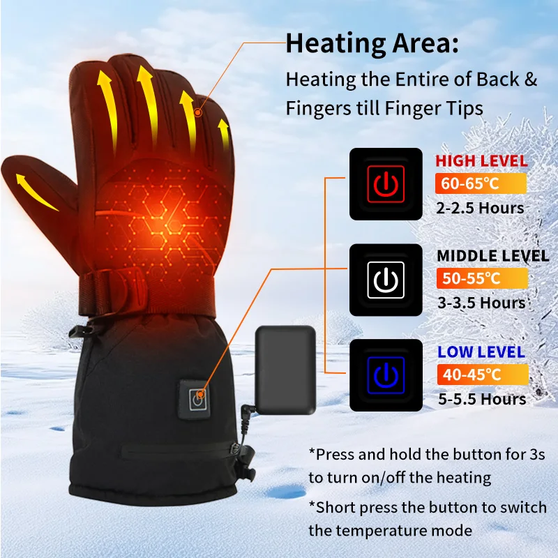 USB Rechargeable Heated Motorc - Fishing Gloves avis et prix