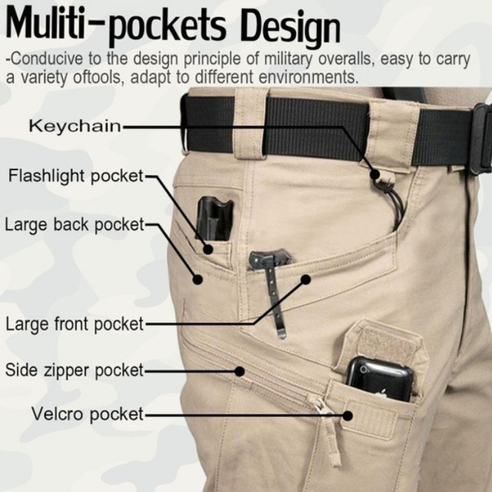 Men's Tactical Cargo Pants 6XL - Fishing Pants Waterproof avis et prix
