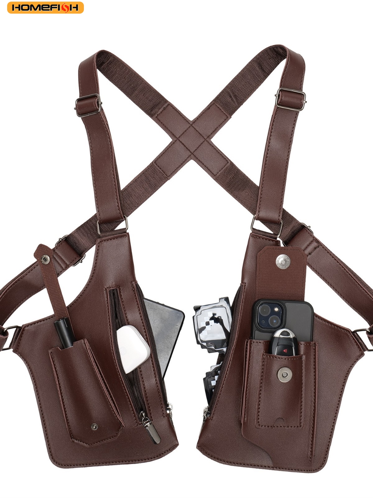 HOMEFISH Double Shoulder Strap - Fishing Bag Waterproof avis et prix